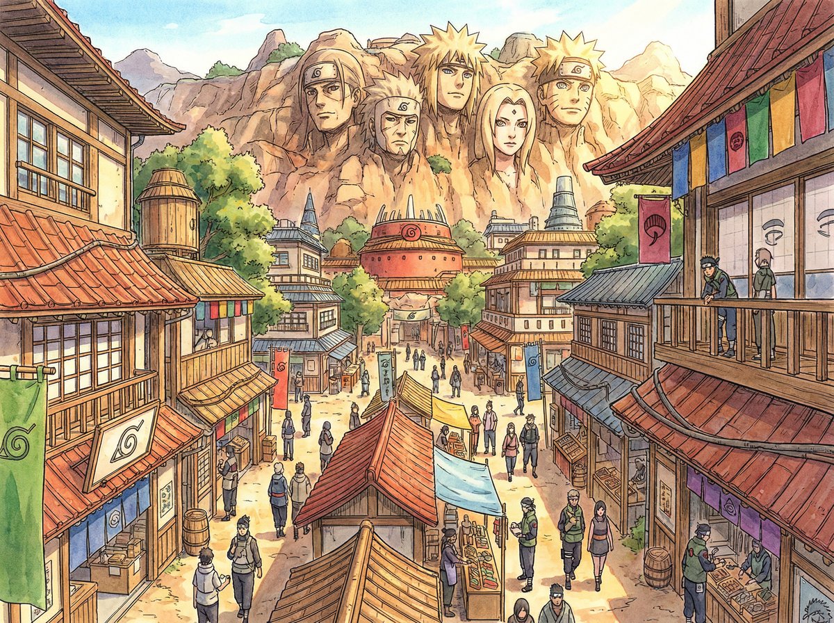 51吃瓜木叶村全景动漫